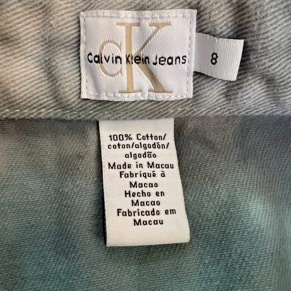 Calvin Klein Tie Dye Denim Mini Skirt size 8 - Picture 4 of 4